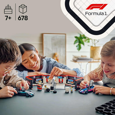 LEGO City F1 Garage met Mercedes-AMG en Alpine Auto's Set
