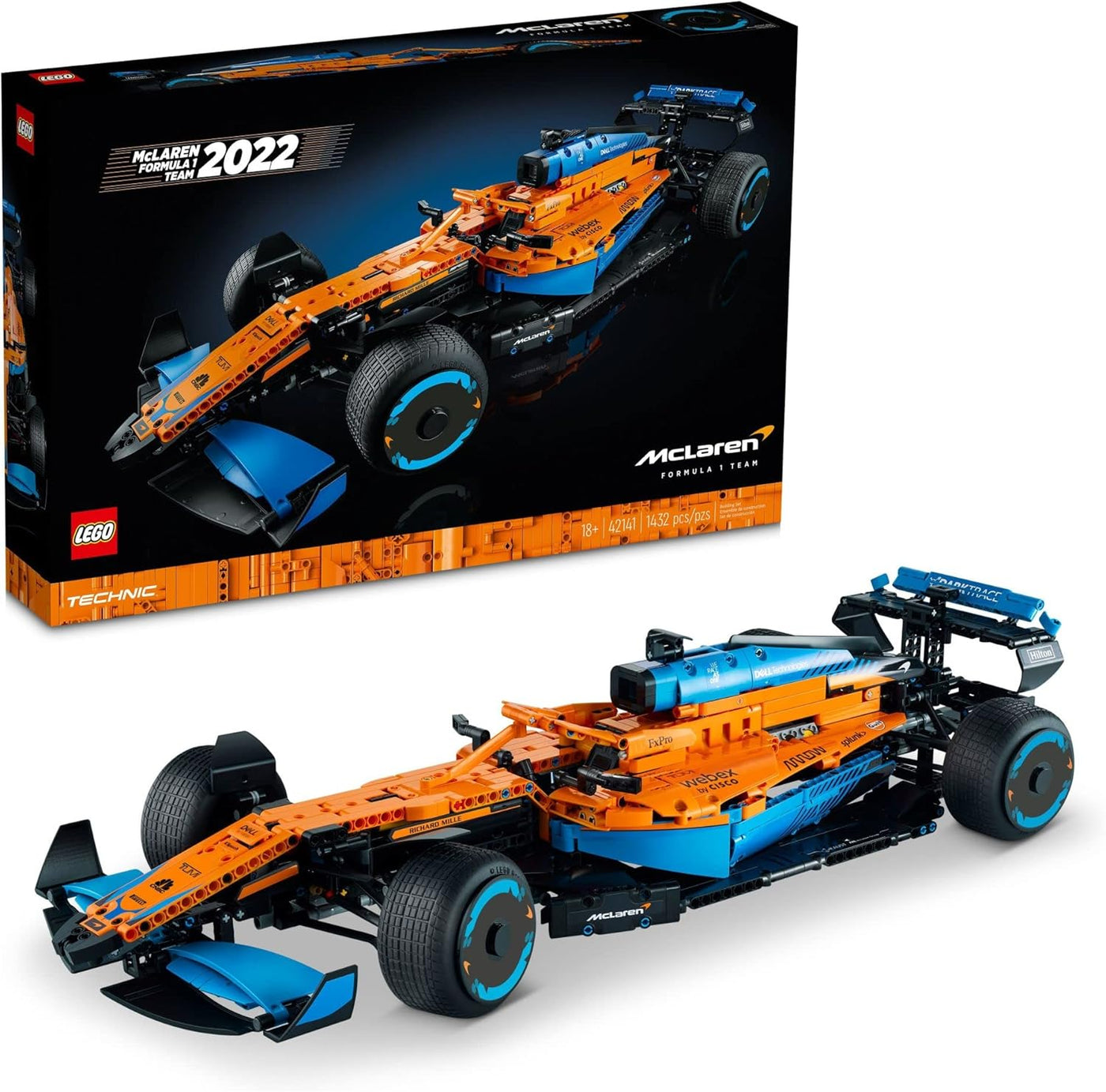 LEGO Technic McLaren Formule 1 Raceauto 42141 - 1434 onderdelen