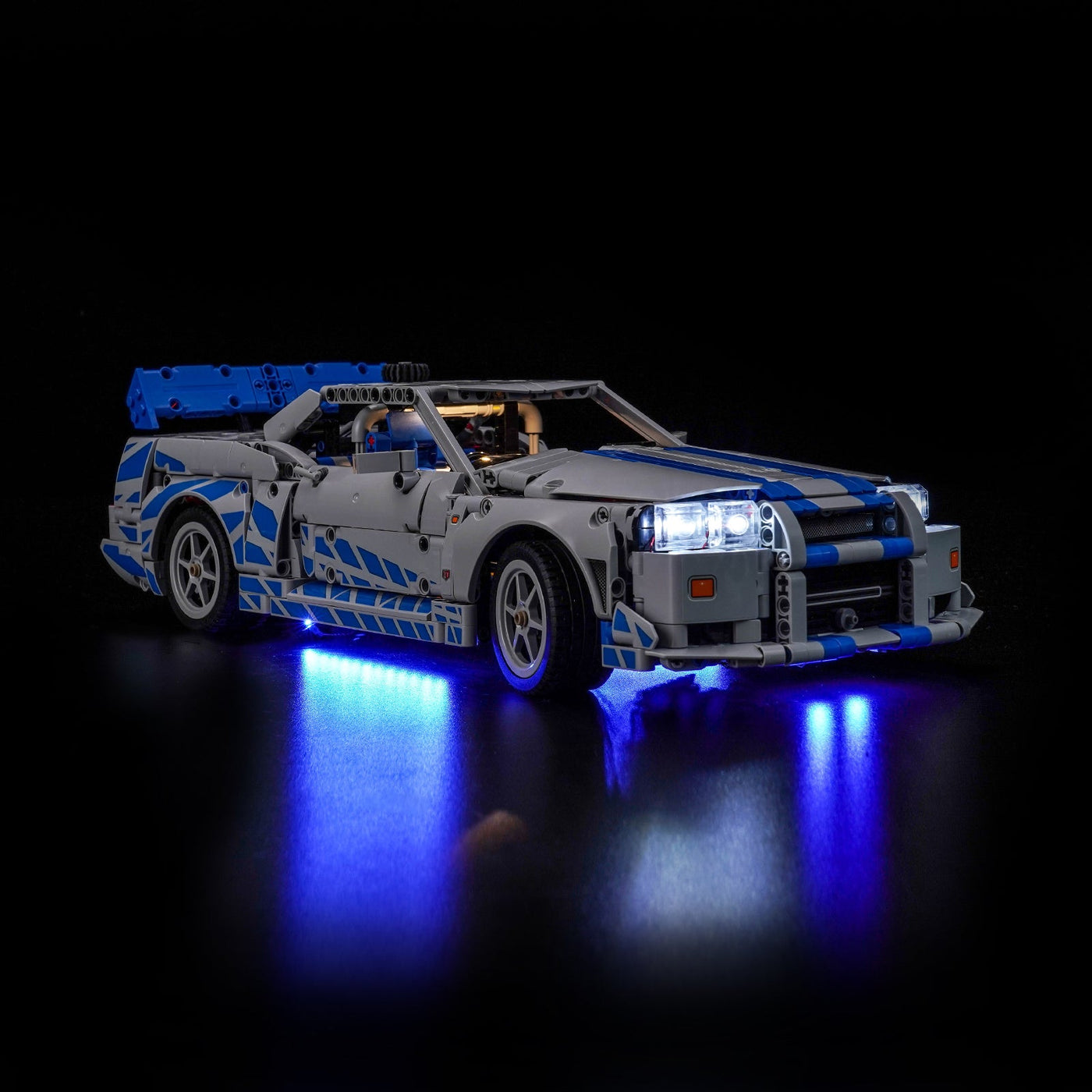 BrickBling Light Kit for LEGO Technic 2 Fast 2 Furious Nissan Skyline GT-R (R34) Car 42210
