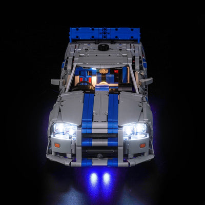 BrickBling Light Kit for LEGO Technic 2 Fast 2 Furious Nissan Skyline GT-R (R34) Car 42210