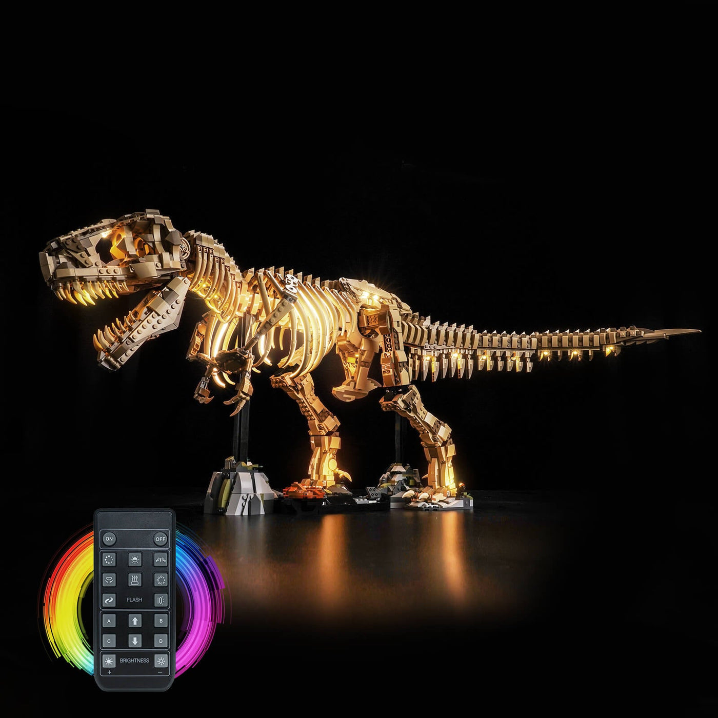 BrickBling Light Kit for LEGO Jurassic World Dinosaur Fossils: Tyrannosaurus rex 76968