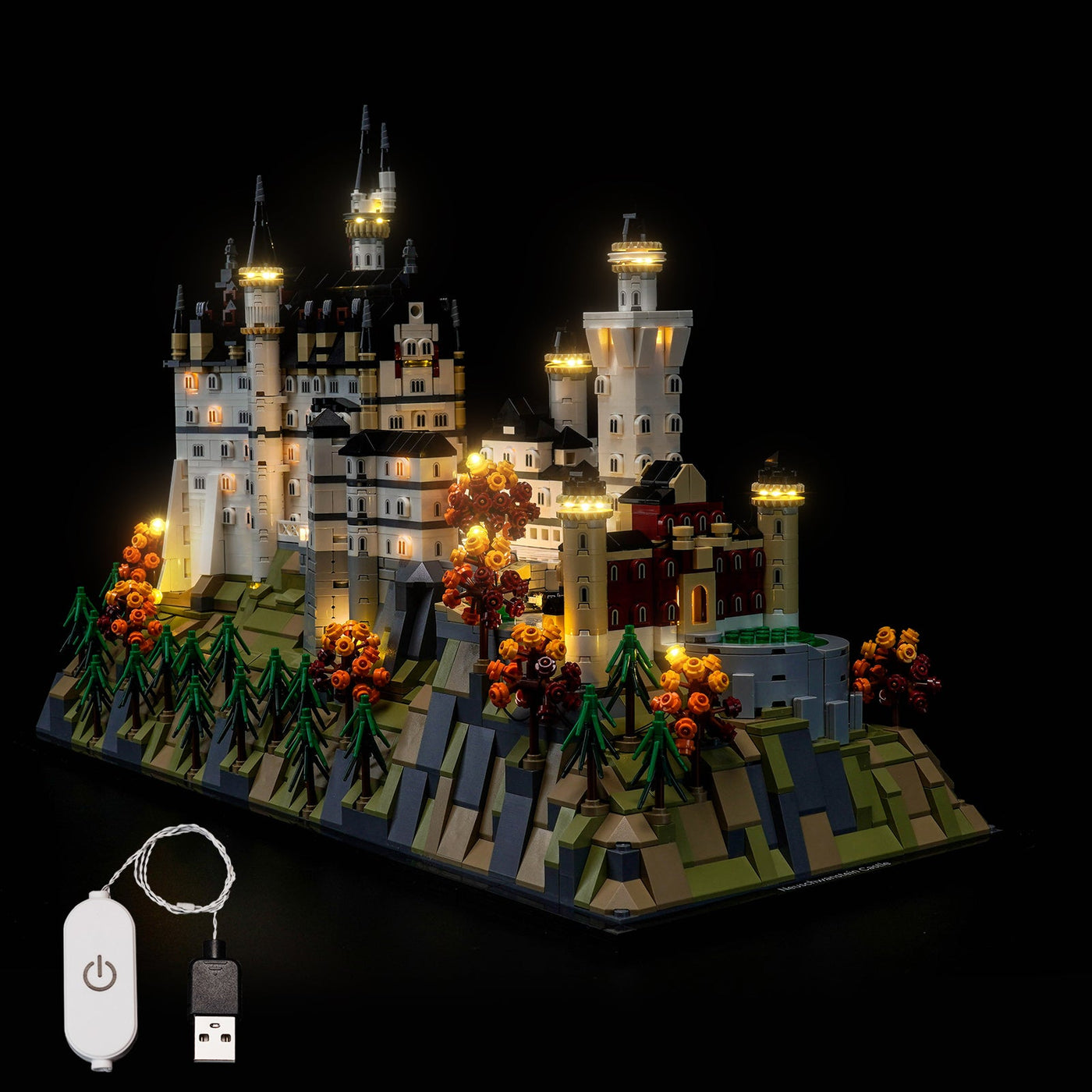 BrickBling Light Kit for LEGO Architecture Neuschwanstein Castle 21063 New Version