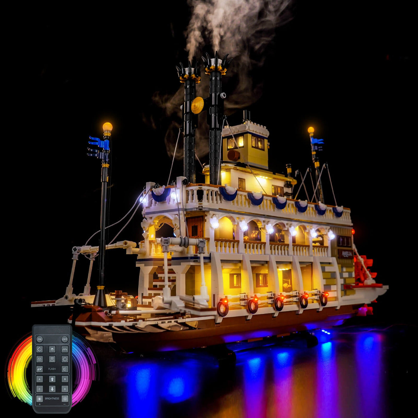 BrickBling Light Kit for LEGO  Ideas River Steamboat 21356