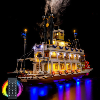 BrickBling Light Kit for LEGO  Ideas River Steamboat 21356