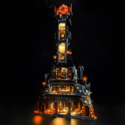 BrickBling Light Kit for LEGO Icons The Lord of the Rings: Barad-dûr 10333 Plus Version
