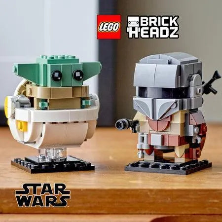 LEGO Mandalorian en het kind Yoda 75317 Brickheadz