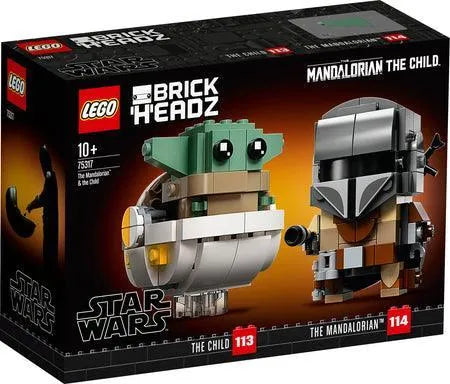 LEGO Mandalorian en het kind Yoda 75317 Brickheadz